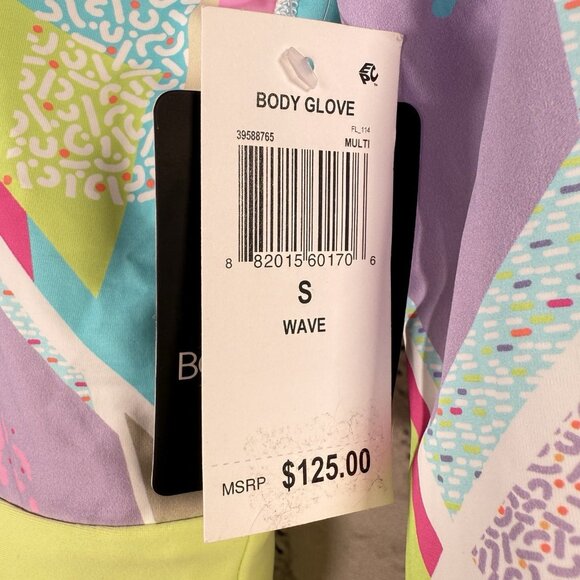 BODY GLOVE Colorbox Wave Size Small Long Sleeve One Piece Rash Guard Swimsuit - Picture 4 of 11